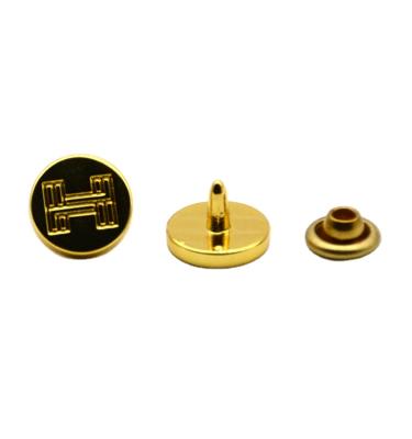 China Eco - Friendly Gold Custom Brand Rivets Studs High Quality Factory Price Cheap Jeans Accessories for sale