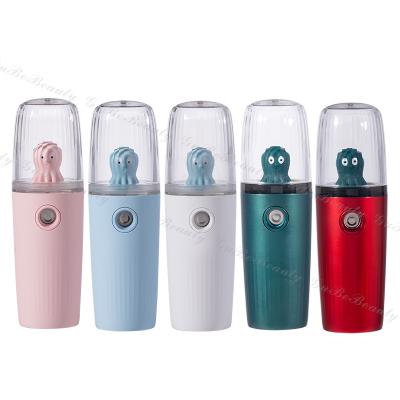 China Gubebeauty mini octopus design moisturizer face steamer portable water injection facial mist sprayer for homeuse with FCC&CE for sale