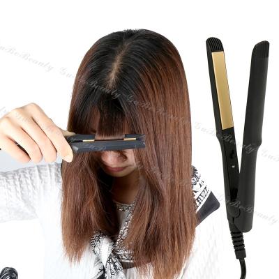 China Hot Gubebeauty AMZ Hotel Portable Electric Hair Straightener Hair Curling Fast Hair Straightener For Homeuse DIY With FCC for sale