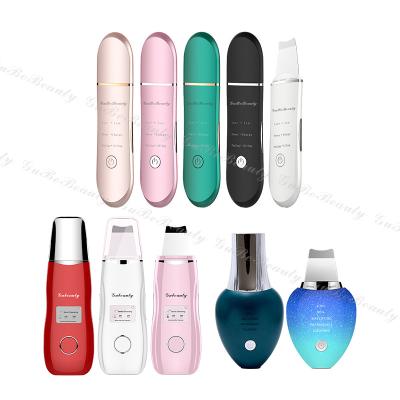 China Gubebeauty DEEP CLEANSING Cleansing Ultrasonic Skin Scrubber Ionic Facial Homeuse Sonic Peeling Scrubber for Skin Care with FCC&CE for sale