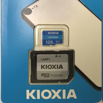 China Kioxia TF UHS-I LMEX1L128GG2 Plastic Card for sale