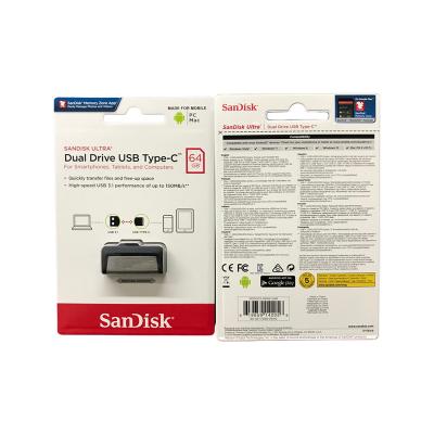 China SDDDC2 64GB plastic flash drive for sale