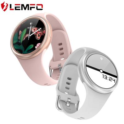 China Android Fashion Touch Screen LEMFO J2 New Arrival Women Gold Strap IOS Smart Watch Band With Call Reminder for sale