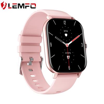 China Light Weight Colorful Touch Screen LEMFO LF27 Coll Sport Steps Watch Health Monitoring Smart Watch Professional for sale