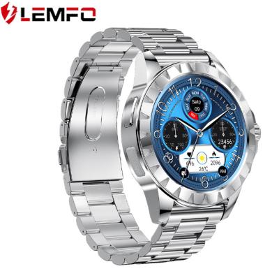 China MP3 playback Lemfo new LEMZ amoled screen high resolution 1.39 inch 454*454 smart watch with ECG+PPG compass for sale