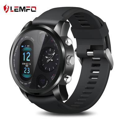 China Bluetooth LEMFO T3PRO Dual Time Smart Watches Mens Wristwatches Durable Stainless Steel Porcelain for sale