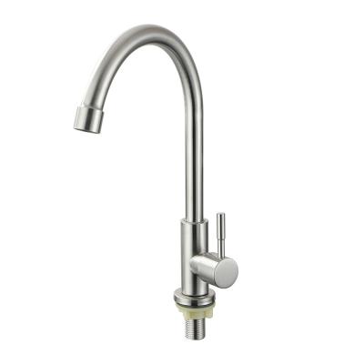 China ModernDeck Stainless Steel Kitchen Sink Faucets Cold Water Taps Modern Kitchen for sale