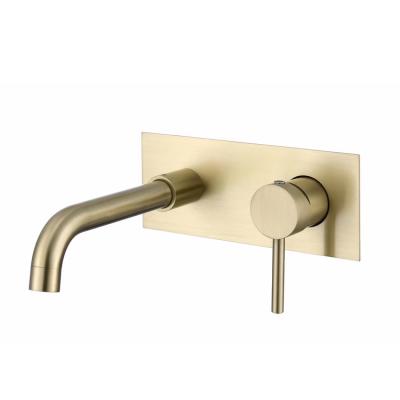 China High Quality Modern Luxury Gold In Basin Faucets Stainless Steel Wall Mounted Bathroom Faucets Tap for sale