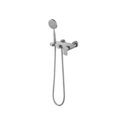 China Without Slide Bar Kaiping Faucet Factory Features Dual Hot and Cold Brushed Nickel or Black Shower Heads for sale