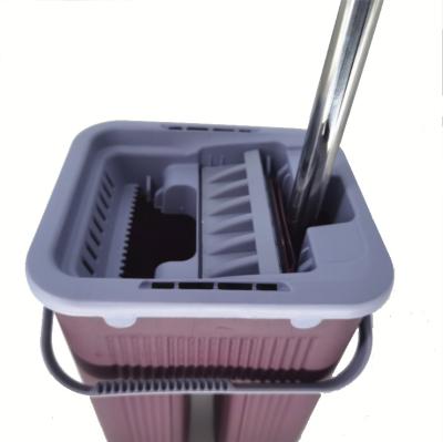 China Viable the new best-selling 7 L small bucket mop hand-washing set, with a flat mop pad, self-twisted wet and dry magic flat mop, suitab for sale