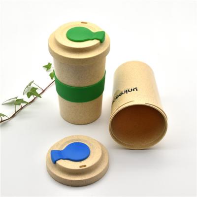 China 2020 Eco Friendly Sustainable Water Cup Wheat Straw Plastic Reusable Coffee Cups for sale