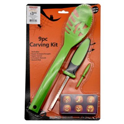 China 2020 Stainless Steel PP/ABS/304 Plastic Maker Pumpkin Carving Tool-Halloween Party Tools for sale