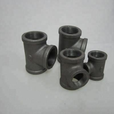 China Iron Galvanized Cast Iron Electrical Pipe Fitting , Beaded Tee Equal for sale