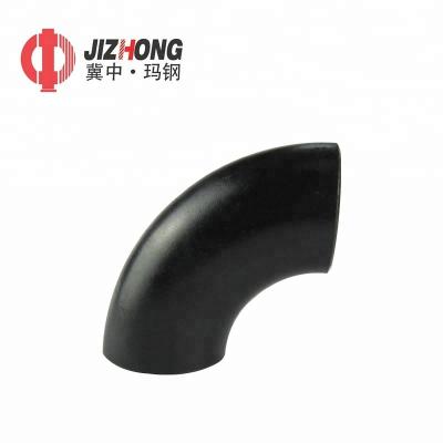 China Chemical Black Painting Carbon Steel Pipe Fitting Butt Weld Elbow for sale