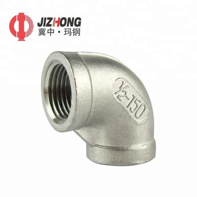 China Machinery Stainless Cast Steel Pipe Fitting Thread Elbow for sale