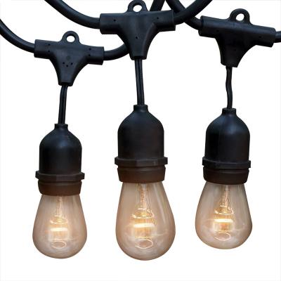 China Outdoor Connectable Led String Lights With Clear Glass Bulbs Commercial Grade Connectable Waterproof For Patio for sale