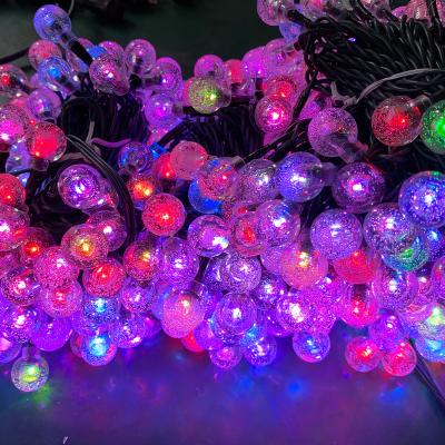 China Unlinkable Indoor/Outdoor LED Christmas String Lights on Dark Green Cable with 8 Lighting Effects Wedding Decorative Light for sale