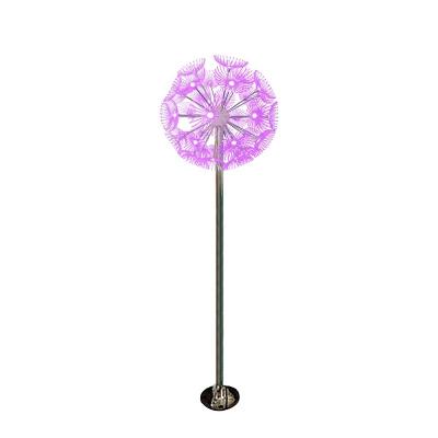 China Large Commercial Outdoor Colorful Fiber Optic Dandelion 3D Flower Light Outdoor Use Park Landscape Light RGB Garden LED Light Pattern Decor for sale