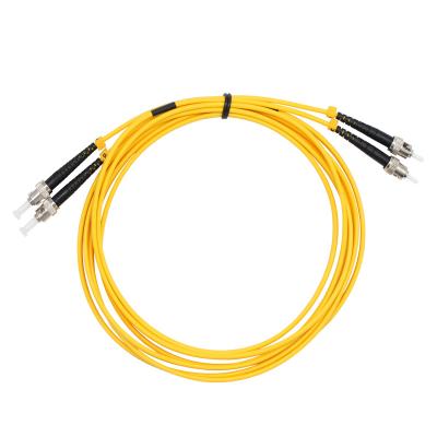 China FTTH FTTB FTTX Network VCOM Fiber Optic Cable 3m Blindness Network Jumper Cable ST to ST Singlemode Duplex Fiber Optic Patch Cords for sale