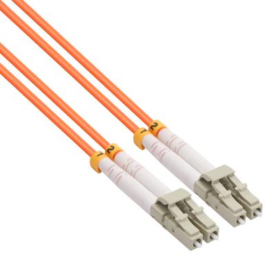 China FTTH FTTB FTTX Network VCOM LS0H Fiber Patch Cable Network LC Wire To LC Multimode Duplex Patch Cord For Wifi Router for sale