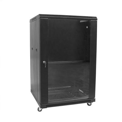 China SPCC Quality Cold Rolled Steel Professional VCOM 19inch 22U Network Data Cabinet Networking System 22U Server Standing Rack On Wheels for sale