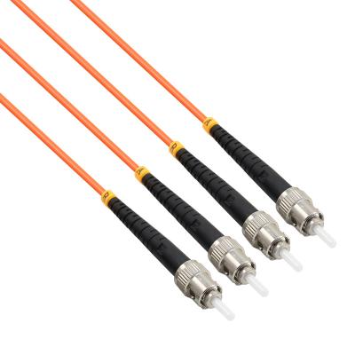 China Indoor FTTH FTTB FTTX Network VCOM FTTH Insertion Loss Fiber Optic Patch Cord ST Low To ST Drop Multimode Simplex Optical Fiber Cord for sale