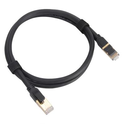 China New FTTH VCOM Factory Stock Cat 8 Ethernet Cable Double Shielded SSTP Cat8 Patch Tie Down RJ45 Computer Internet Cables for sale