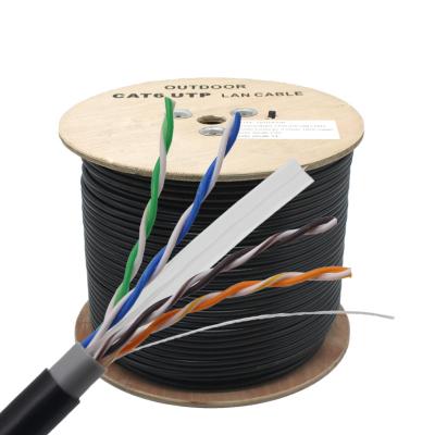 China LAN UTP Network Cat6 Network VCOM 305m Waterproof Outdoor Test Pass CCA Cable Telecommunication Cable For CCTV Camera Security System for sale