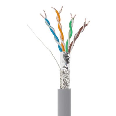 China FTTH FTTB FTTX Network VCOM Netting SFTP Cat5e Ethernet Cable 100 Meter Lan Cable for sale