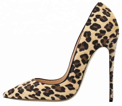 China Fashion Lady Leopard Suede Pencil High Heel Shoes Ladies Custom High Heel Safety Shoes\Comfortable New Fashion Shoes\Durable for sale