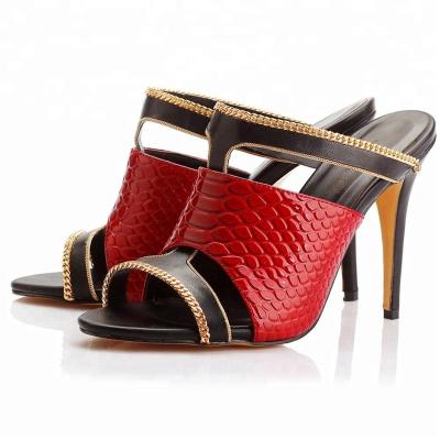 China Fashion\Comfortable\Durable Peep Toe Stiletto High Heel Sandals Slipper Fashion Shoes Factory Supply From USA for sale