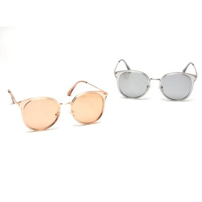 China Fashion sunglasses Yvan italian TR90 and metaloversized round frame polarized ladies sunglasses uv400 for sale