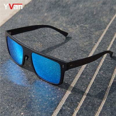 China Fashion Sunglasses Custom Logo Luxury Trendy Sun Lenses Men Real Carbon Fiber High Quality Polarized Sunglasses for sale