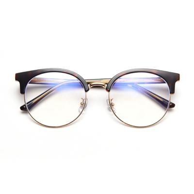 China Handmade Optical Frames Yvan Ready Stock NO MOQ TR90 Round Shape Eyewear Blue Light Anti Blocking Glasses for sale