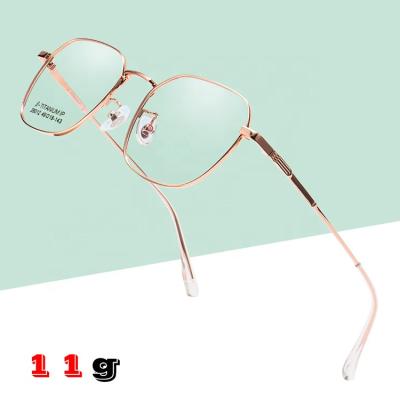 China Beta Titanium Reading Glass Yvan Square Frame With IP Plating Optical Glasses Frames Monocle Frames for sale