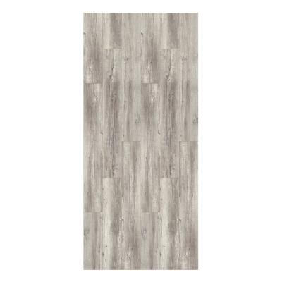 China Modern Vinyl SPC Floor Tile Gray Color In Wood Design With IXPE Underlayment for sale