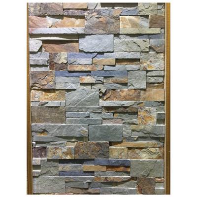 China exterior & Factory Price Interior Decorative Natural Slate Stone Wall Cladding for sale