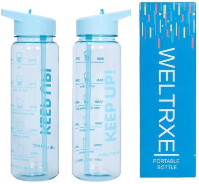 China Stocked Sport Water Bottles Bpa Free Plastic PLA Sport Printing Bottle 25oz Drink Bottles for sale