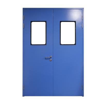 China Customized Sound Insulation Galvanized Coated Durable Sound Proof Double Door Airtight Door for sale