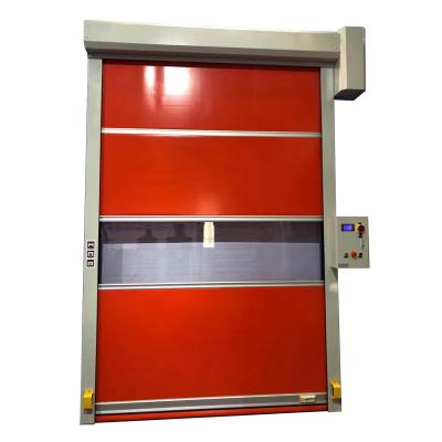 China Customized Industrial PVC Garage Door Quick Roll High Speed ​​Windproof Door for sale