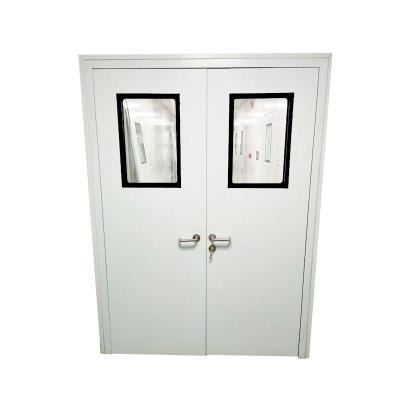 China Double Side Open Cleanroom Windproof Door Cleanroom Door With Window View for sale