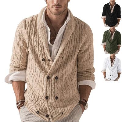 China Breathable Wholesale Customized OEM Plus Size Long Sleeve Knit Sweater Cardigan Mens Sweaters for sale