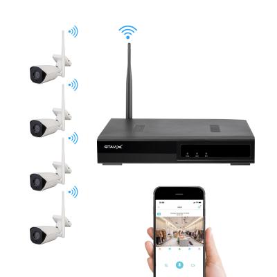 China NVR Security System Motion Detection Kit Night Vision Security HD CCTV IP Home Camera Surveillance Wireless Outdoor Long Range NVR Kit for sale