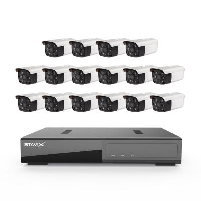 China Best Night Vision IP Security Camera System Kit With 16 Channel Kit With 16 Ch Outdoor IP Camera IP CCTV 16Ch Cam Set for sale