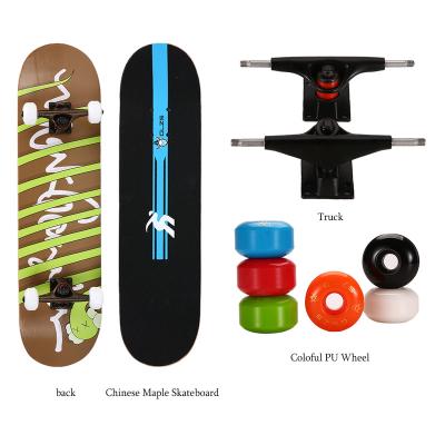 China Child Factory Price Wheel Color Optional Lightweight Beginner Maple Wood Skateboard For Kids for sale