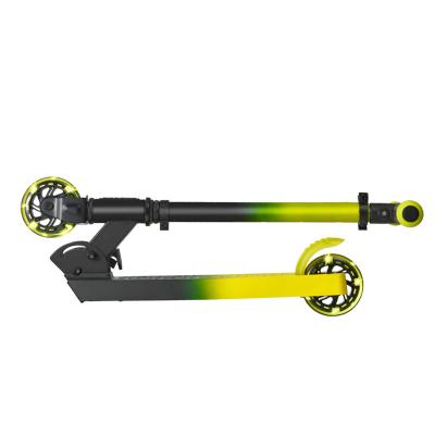 China Kick Scooters Kick Scooters Yellow Kick Scooter 2 PU Wheel Built In Brake Kids Scooter for sale