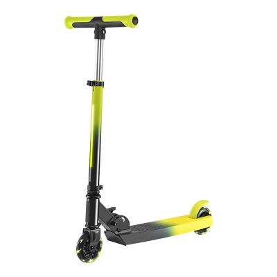 China Kick Scooters Foot Scooters 2022 Foot Pedal Kids Scooter Yellow Kids Kick Scooter With Flashing Light 2 for sale