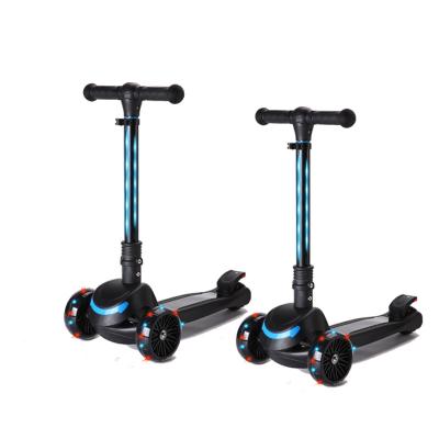 China Foldable 3 Wheels Adjustable Height Handlebar Kick Scooter Widen Pedal Adjustable Kids Kick Scooter For Sale for sale