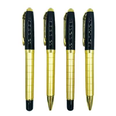 China Custom Logo Pairs Pen Gift Pen Gold Tip Personal Heavy Metal Roller Pen for sale