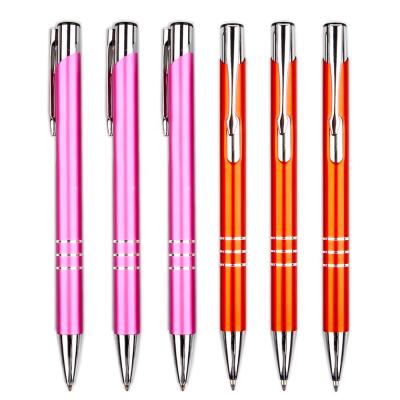 China Promotional Pen Metal ballpoint pen in stock metal body ballpoint pen click promotional pen with logo for sale